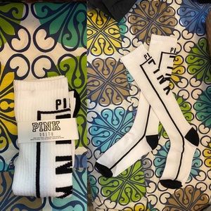 PINK by Victoria’s Secret Black & White Tall Socks